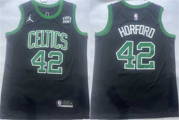 Men%27s Boston Celtics #42 Al Horford Black Statement Edition Stitched Basketball Jersey